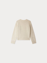 Load image into Gallery viewer, Gillia sweater in jacquard and hand-embroidered flowers