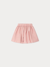 Load image into Gallery viewer, Suzon skirt with elasticated waist in pink organic cotton velvet