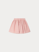 Load image into Gallery viewer, Suzon skirt with elasticated waist in pink organic cotton velvet