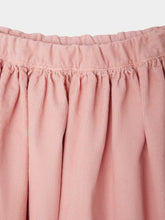 Load image into Gallery viewer, Suzon skirt with elasticated waist in pink organic cotton velvet