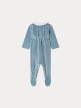 Load image into Gallery viewer, Tilouan velvet pajamas with embroidered penguin velvet collar