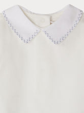 Load image into Gallery viewer, September bodysuit with embroidered collar in organic cotton
