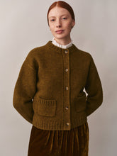 Load image into Gallery viewer, Duncan Khaki Cardigan with Pockets