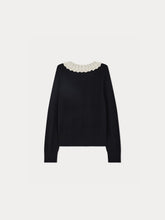 Load image into Gallery viewer, Jimina sweater with wool and silk collar