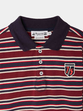 Load image into Gallery viewer, Mirko striped polo shirt in organic cotton