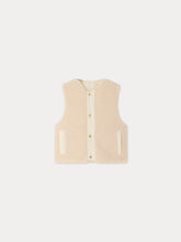 Load image into Gallery viewer, Maya reversible sleeveless faux fur jacket