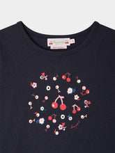Load image into Gallery viewer, Tidjiane T-shirt with cherry print in organic cotton