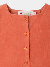 Load image into Gallery viewer, Jacquine baby dress in organic cotton velvet