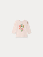 Load image into Gallery viewer, Tahsina baby t-shirt with flower print in organic cotton