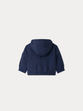 Load image into Gallery viewer, Mikey baby raincoat in navy