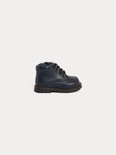 Load image into Gallery viewer, Massimo navy leather derby shoes