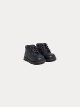 Load image into Gallery viewer, Massimo navy leather derby shoes
