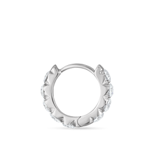Load image into Gallery viewer, Invisible Set Large Diamond Eternity Hoop Earring (8mm)