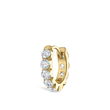 Load image into Gallery viewer, Invisible Set Large Diamond Eternity Hoop Earring (8mm)