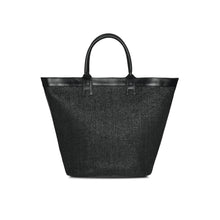 Load image into Gallery viewer, Halas Raffia Beach Bag - Black