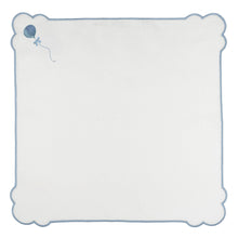 Load image into Gallery viewer, Seferî Embroidered Napkin - Joyful Lambs - Blue - Set of 4