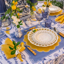 Load image into Gallery viewer, Seferî Pearl Round Placemat - Yellow