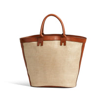 Load image into Gallery viewer, Halas Raffia Beach Bag - Beige