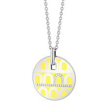 Load image into Gallery viewer, L'Arc de DAVIDOR Pendant GM, 18k White Gold with Lacquered Ceramic and Porta Diamonds - DAVIDOR