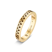 Load image into Gallery viewer, L'Arc de DAVIDOR Ring PM, 18k Yellow Gold with Lacquered Ceramic - DAVIDOR