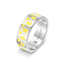 Load image into Gallery viewer, L'Arc de DAVIDOR Ring MM, 18k White Gold with Lacquered Ceramic - DAVIDOR