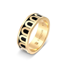 Load image into Gallery viewer, L'Arc de DAVIDOR Ring MM, 18k Yellow Gold with Lacquered Ceramic - DAVIDOR