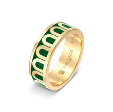 Load image into Gallery viewer, L'Arc de DAVIDOR Ring MM, 18k Yellow Gold with Lacquered Ceramic - DAVIDOR