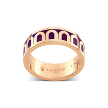 Load image into Gallery viewer, L'Arc de DAVIDOR Ring MM, 18k Rose Gold with Lacquered Ceramic - DAVIDOR