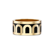 Load image into Gallery viewer, L'Arc de DAVIDOR Ring GM, 18k Yellow Gold with Lacquered Ceramic - DAVIDOR