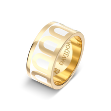 Load image into Gallery viewer, L'Arc de DAVIDOR Ring GM, 18k Yellow Gold with Lacquered Ceramic - DAVIDOR