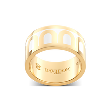 Load image into Gallery viewer, L'Arc de DAVIDOR Ring GM, 18k Yellow Gold with Lacquered Ceramic - DAVIDOR