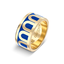 Load image into Gallery viewer, L'Arc de DAVIDOR Ring GM, 18k Yellow Gold with Lacquered Ceramic - DAVIDOR