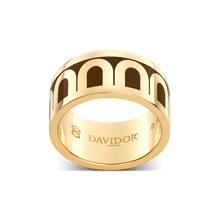Load image into Gallery viewer, L'Arc de DAVIDOR Ring GM, 18k Yellow Gold with Lacquered Ceramic - DAVIDOR