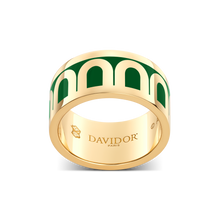 Load image into Gallery viewer, L'Arc de DAVIDOR Ring GM, 18k Yellow Gold with Lacquered Ceramic - DAVIDOR