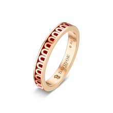 Load image into Gallery viewer, L'Arc de DAVIDOR Ring PM, 18k Rose Gold with Lacquered Ceramic - DAVIDOR