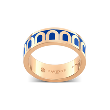 Load image into Gallery viewer, L'Arc de DAVIDOR Ring MM, 18k Rose Gold with Lacquered Ceramic - DAVIDOR