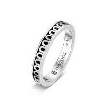 Load image into Gallery viewer, L'Arc de DAVIDOR Ring PM, 18k White Gold with Lacquered Ceramic - DAVIDOR