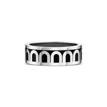 Load image into Gallery viewer, L'Arc de DAVIDOR Ring MM, 18k White Gold with Lacquered Ceramic - DAVIDOR