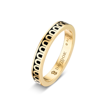 Load image into Gallery viewer, L'Arc de DAVIDOR Ring PM, 18k Yellow Gold with Lacquered Ceramic - DAVIDOR