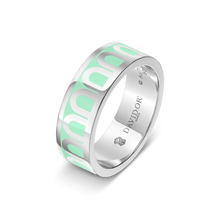 Load image into Gallery viewer, L'Arc de DAVIDOR Ring MM, 18k White Gold with Lacquered Ceramic - DAVIDOR
