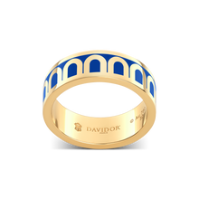 Load image into Gallery viewer, L'Arc de DAVIDOR Ring MM, 18k Yellow Gold with Lacquered Ceramic - DAVIDOR