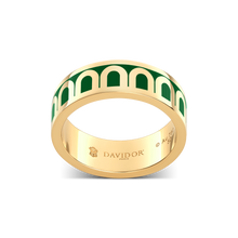 Load image into Gallery viewer, L'Arc de DAVIDOR Ring MM, 18k Yellow Gold with Lacquered Ceramic - DAVIDOR