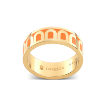 Load image into Gallery viewer, L'Arc de DAVIDOR Ring MM, 18k Yellow Gold with Lacquered Ceramic - DAVIDOR
