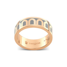 Load image into Gallery viewer, L'Arc de DAVIDOR Ring MM, 18k Rose Gold with Lacquered Ceramic - DAVIDOR