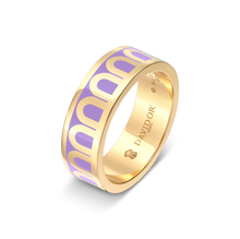 Load image into Gallery viewer, L'Arc de DAVIDOR Ring MM, 18k Yellow Gold with Lacquered Ceramic - DAVIDOR