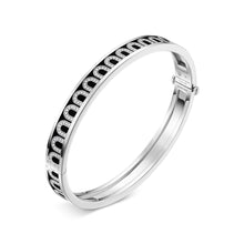 Load image into Gallery viewer, L'Arc de DAVIDOR Bangle PM, 18k White Gold with Lacquered Ceramic and Arcade Diamonds - DAVIDOR