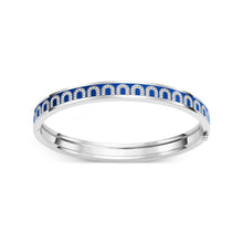 Load image into Gallery viewer, L'Arc de DAVIDOR Bangle PM, 18k White Gold with Lacquered Ceramic and Arcade Diamonds - DAVIDOR