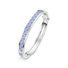 Load image into Gallery viewer, L'Arc de DAVIDOR Bangle PM, 18k White Gold with Lacquered Ceramic and Arcade Diamonds - DAVIDOR