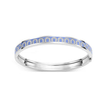 Load image into Gallery viewer, L'Arc de DAVIDOR Bangle PM, 18k White Gold with Lacquered Ceramic and Arcade Diamonds - DAVIDOR