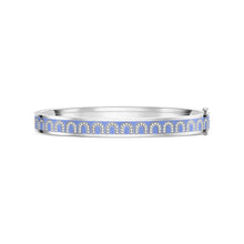 Load image into Gallery viewer, L'Arc de DAVIDOR Bangle PM, 18k White Gold with Lacquered Ceramic and Arcade Diamonds - DAVIDOR